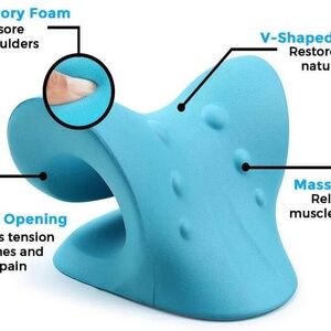 Cervical neck traction pillow